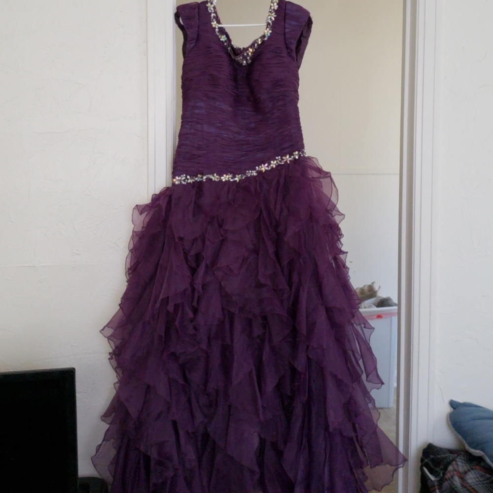 Purple prom dress